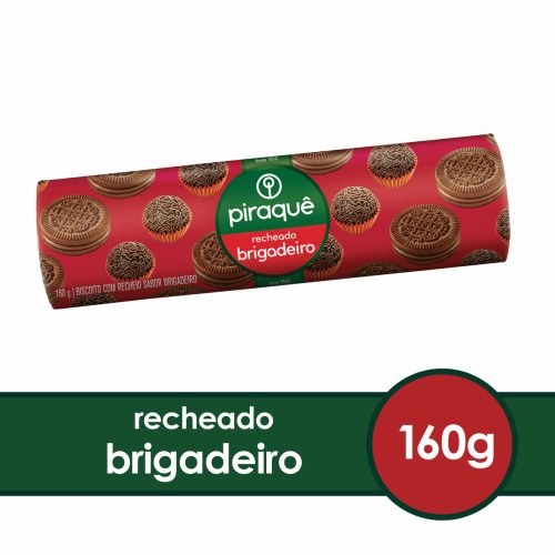 Biscoito Recheado Brigadeiro 160g | Piraquê